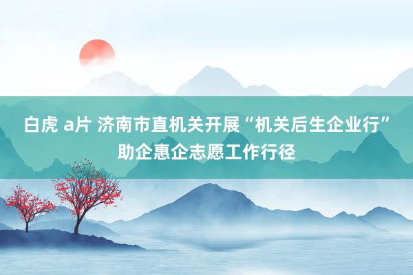 白虎 a片 济南市直机关开展“机关后生企业行”助企惠企志愿工作行径