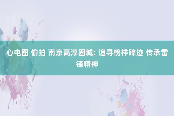 心电图 偷拍 南京高淳固城: 追寻榜样踪迹 传承雷锋精神