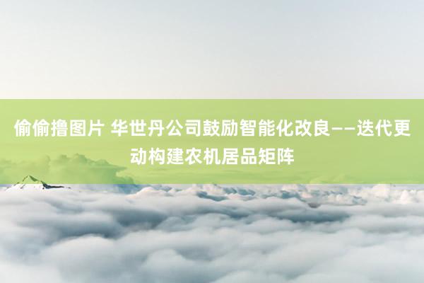 偷偷撸图片 华世丹公司鼓励智能化改良——迭代更动构建农机居品矩阵