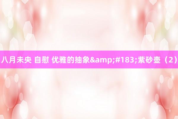 八月未央 自慰 优雅的抽象&#183;紫砂壶（2）
